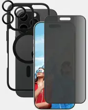 CARE by PanzerGlass® Flagship 3-in-1 Privacy Bundle iPhone 16 Pro