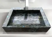 Labradorite Agate Stone Sink Wash Basin Counter Top Random Agate Stone Decors