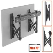 Push to Pop Out Video Wall TV Mount Bracket Up to 70" Flat Screen LCD LED VESA