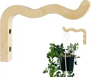 Wooden Stand - Wall Mounted Wooden Hook for Hanging Flower Pots, Bird Feeders, Lanterns and Wind Chimes | Rustic Hook Indoor Outdoor