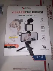 Helix Vlogger Pro Desktop Portable Studio Kit Content Creator w/ Wireless Remote