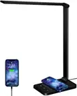 Touch LED Desk Lamp Bedside Study Reading Table Light Dimmable Wireless charging