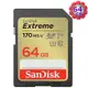 SanDisk 64GB 64G SDXC Extreme【170MB/s】SD SDCH 4K U3 V30 C10 Class 10 SDSDXV2-064G 相機記憶卡【序號MOM100 現折$100】