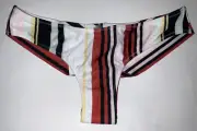 VOLCOM Women's Earn Stripe Bikini BOTTOM Small Swim Surf Beach New