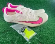 Men's Nike Zoom Superfly Elite 2 CD4382-101 “Sail Fierce Pink” Cleats Size 11.5
