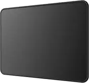 MROCO Mouse Pad [30% Larger] with Anti-fray Stitching, Premium-Textured & Waterproof Computer Mousepad with Non-Slip Rubber Base, Gaming Mouse Mat for Laptop, Office & Home, 8.5 x 11 inch, Black