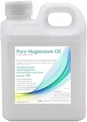 Pure Magnesium Oil, 99.9% Magnesium Hexahydrate 1 Litre