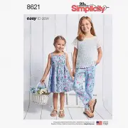 Stitch & Style: Easy Girl's Dress, Top, Camisole, and Pants Patterns (Sizes 3-6)