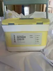 Stanley Plastic Easy-Carry Hard Sided Cooler Portable 16QT/21 Cans, Yellow