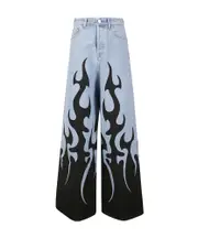 Vetements Fire Big Shape Jeans 25,27 Blue