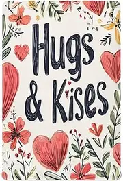 Fitted Crib Sheets for Infant Toddler Soft Nursery Bed Sheet for Standard Size Crib Mattress 39x27in Valentines Day Floral Leaves Hearts Hugs Kisses