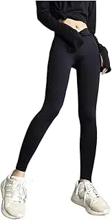 [AYTDNEHGK] Fitness Pants Women Stretch Tight Peach Buttock Lifting Yoga Pants High Waist Belly Quick Dry Running Sweat Pants Fitnes(Black,S/M)