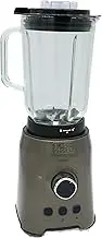 BLACK+DECKER Stand Mixer, BXJB1200E, 1,200 W, Pulse and Crushed Ice Function, Glass Jug with 1.5 L Volume, 6 Removable Stainless Steel Blades, Dishwasher Safe