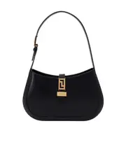Versace Greca Goddess Strap-Closure Shoulder Bag One size Black