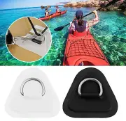 Canoe Kayak D-Ring Patches with Bungee Shock Cord Hooks Bungee Deck Rigging Kit