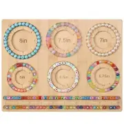 Wooden Bead Boards for Jewelry Making Bracelet Measurement Board DIY Design