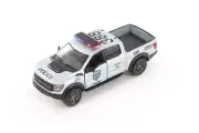 2022 FORD F-50 RAPTOR PICKUP TRUCK SILVER - POLICE 1/78 DIECAST CAR 3001DPR