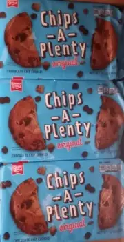 Chocolate Chip Cookies Lot Of 4 Chip A PLENTY Oringal Net Wt 13oz Rippin Good