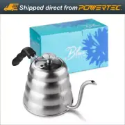 Blue Brew BB1201 Gooseneck Pour Over Kettle with Thermometer & Glass Lid – 40 oz