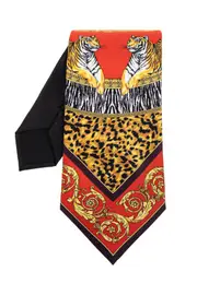 Versace Leopard Printed Tie One size Multicolor