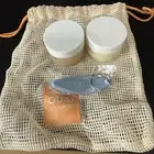 Ouai Mini Travel Set St. Barts Body Scalp Scrub Body Cream Bag Keychain 4pc
