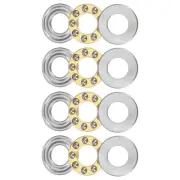 F8-16M Thrust Ball Bearing 8x16x5mm Brass with Washers ABEC3 4pcs