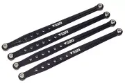 NHX RC Aluminum Chassis lower Side linkage 4pc : Everest Gen7 Sport / Pro Black