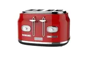 Westinghouse Retro Series 4 Slice Toaster with Removable Crumb Tray - Red