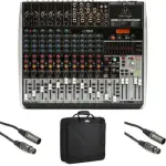 Behringer Xenyx QX1832USB Mixer Bag Bundle