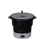 SereneLife Portable Mini Washing Machine - Foldable Bucket Washer (Black)