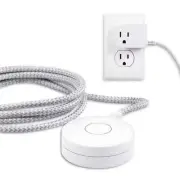 Set Of Two (2) Cordinate Decor 6-foot Braided Extension Cord Table Switch