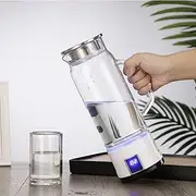 1L Hydrogen Rich Water Machine Hydrogen Water Pitcher Maker Machine Hydrogen Alkaline Water Generator LED Display Digital Touch Control SPE and PEM Technology Make Hydrogen Content Up to 1600 PPB