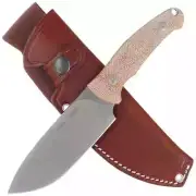 anger Natural Canvas Micarta, Stonewashed N690 (VT4054CN)