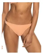[Roxy] Rib Love The Goofy Low Waist Bikini Bottoms in Salmon