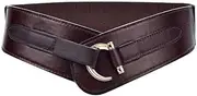 [VOCHIC] Vintage Western Wide Belt for Women Retro Buckle Elastic Waist Belt
