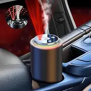 CarolynDesign Smart Aroma Diffuser (Includes 50ml Natural Fragrance Perfume in 4 Intensity Levels) with Galaxy Light Projector, Auto On/Off Air Freshener for Car and Home