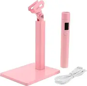HONMEET Handheld UV Nail Light with Rotatable Stand Portable USB Rechargeable Mini Gel Nails Lamp for Efficient Curing Elegant Design for Home Manicure and DIY Art