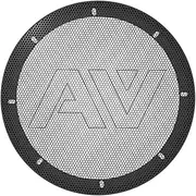 Avatar Buran Series Pair of 6.5 Inch Loud-Speaker Grills Black AT-GA-65