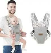 Ocanoiy Baby Carrier Wrap, Ergonomic Front Carrier for Baby Infant Carrier All Carry Position Front and Back Face-in Face-Out Holder Baby Kangaroo Carrier for Toddler (Camouflage)