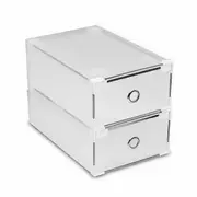 6 to 20pcs Clear Shoe Boxes Storage Drawer
