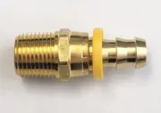 BR 10008B-J08 - 1/2 Pushlock Hose X #8 Male Pipe (.840''-14 Threads) Swivel