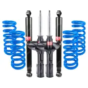 4x KYB EXCEL-G Shock Absorbers + Raised Coil Springs for MITSUBISHI Magna TR TS