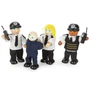 Tidlo Wooden Police Officers and Prisoner