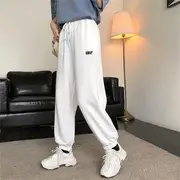 Embroidered Harem Pants Gray - One Size