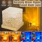 Crystal Lamp Water Ripple Projector Night Light Decoration Bedroom Sunset Lights
