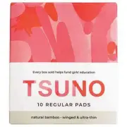 Tsuno Natural Bamboo Pads Regular (Winged & Ultra-Thin) 10pk