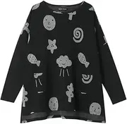 Wacoal RELAX＆SLEEP(ワコール リラックス&スリープ) Wacoal Relax & Sleep HTX517 ATSUKO MATANO Women's Top, Long Sleeve, Room Wear, 100% Cotton, Fits Up to 3L, Large Sizes