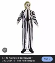 Beetlejuice Animatronic Standing 6’4 Tall Home Depot