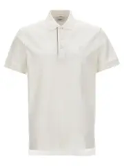 [Burberry] Burberry-Eddie Polo Bianco-Uomo S White