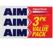 3 PACK OF AIM TOOTHPASTE ORIGINAL TOOTHPASTE IN TOTAL